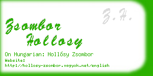 zsombor hollosy business card
